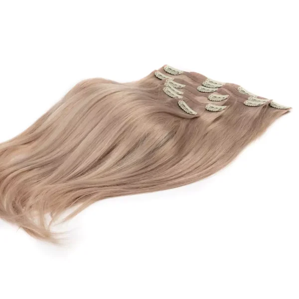Cascata Hair Extensions - Blonde Full Set - Image of blonde hair extensions against a white background